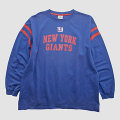 New York Giants NFL 2000s Long Sleeve T-shirt - Blue Vintage - Fanatics