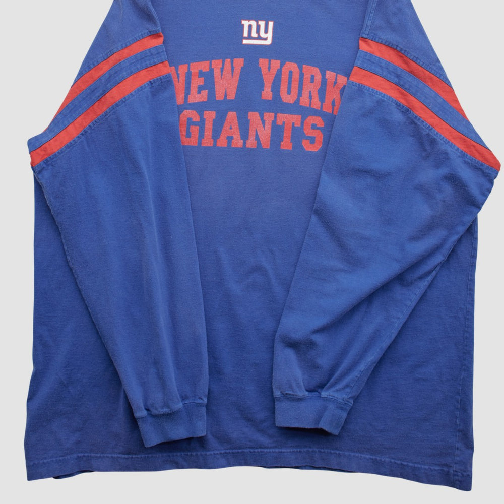 New York Giants NFL 2000s Long Sleeve T-shirt - Blue Vintage - Fanatics