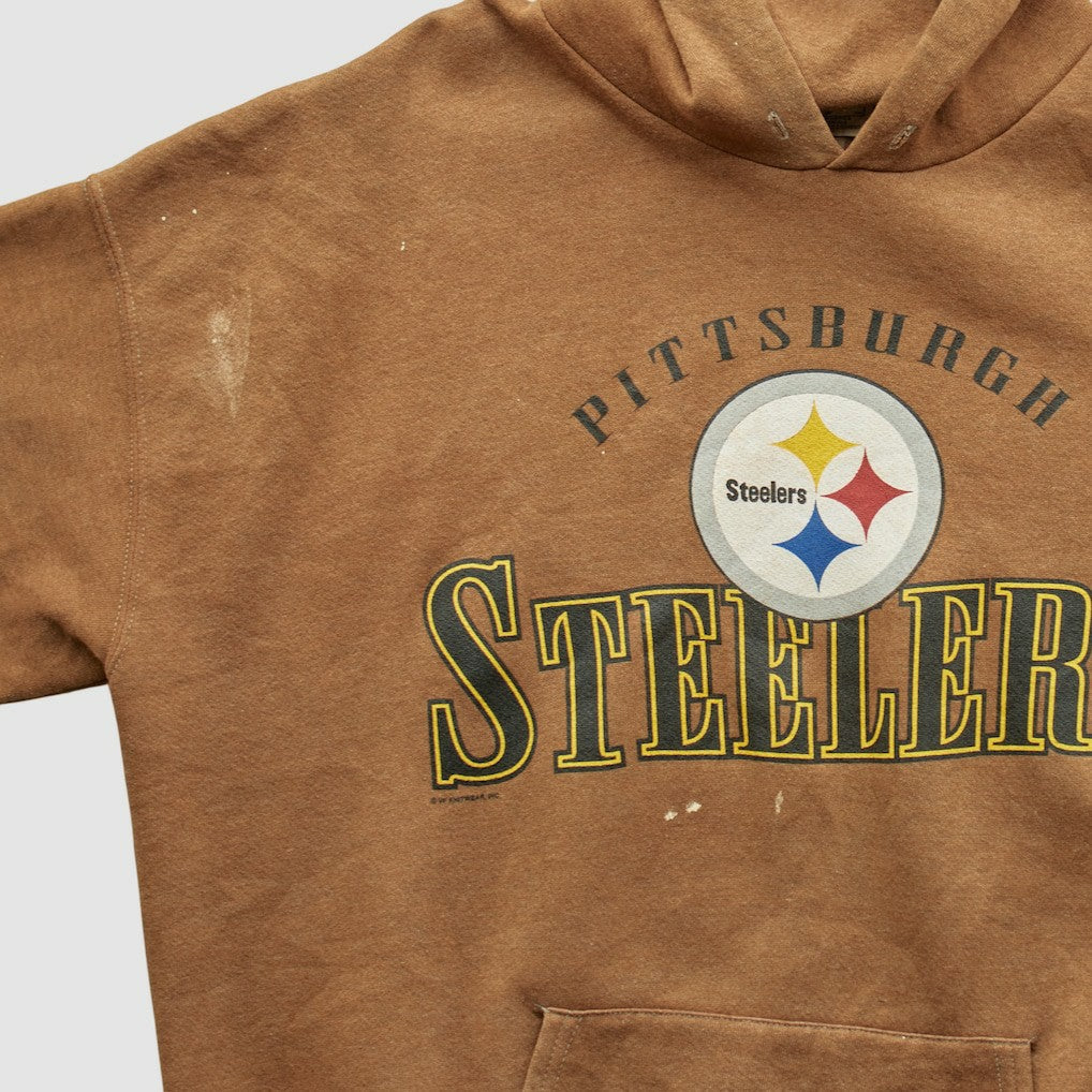 Pittsburgh Steelers Lee Sport 2000s Hooded Pullover Sweatshirt - Clay Vintage - Fanatics