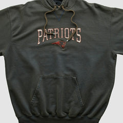 New England Patriots NFL 2000s Hooded Pullover Sweatshirt - Black Vintage - Fanatics