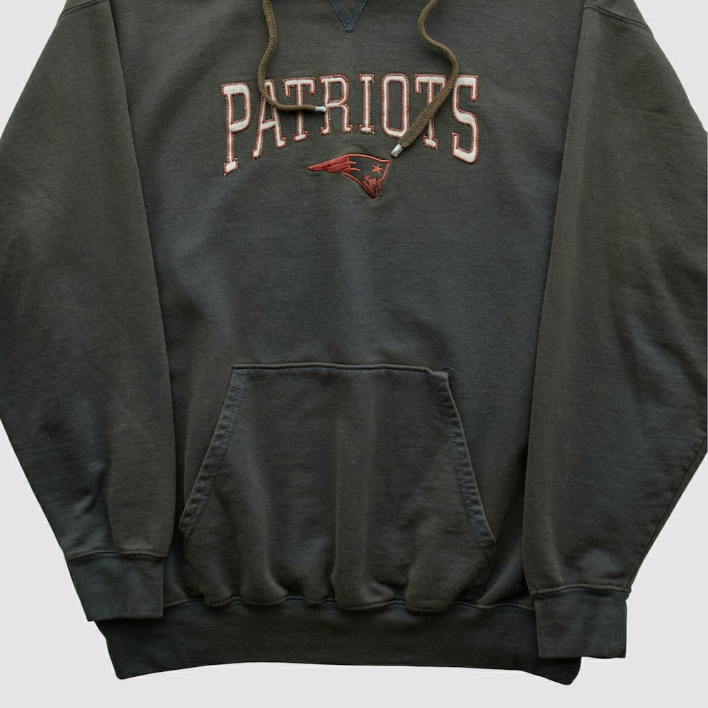 New England Patriots NFL 2000s Hooded Pullover Sweatshirt - Black Vintage - Fanatics