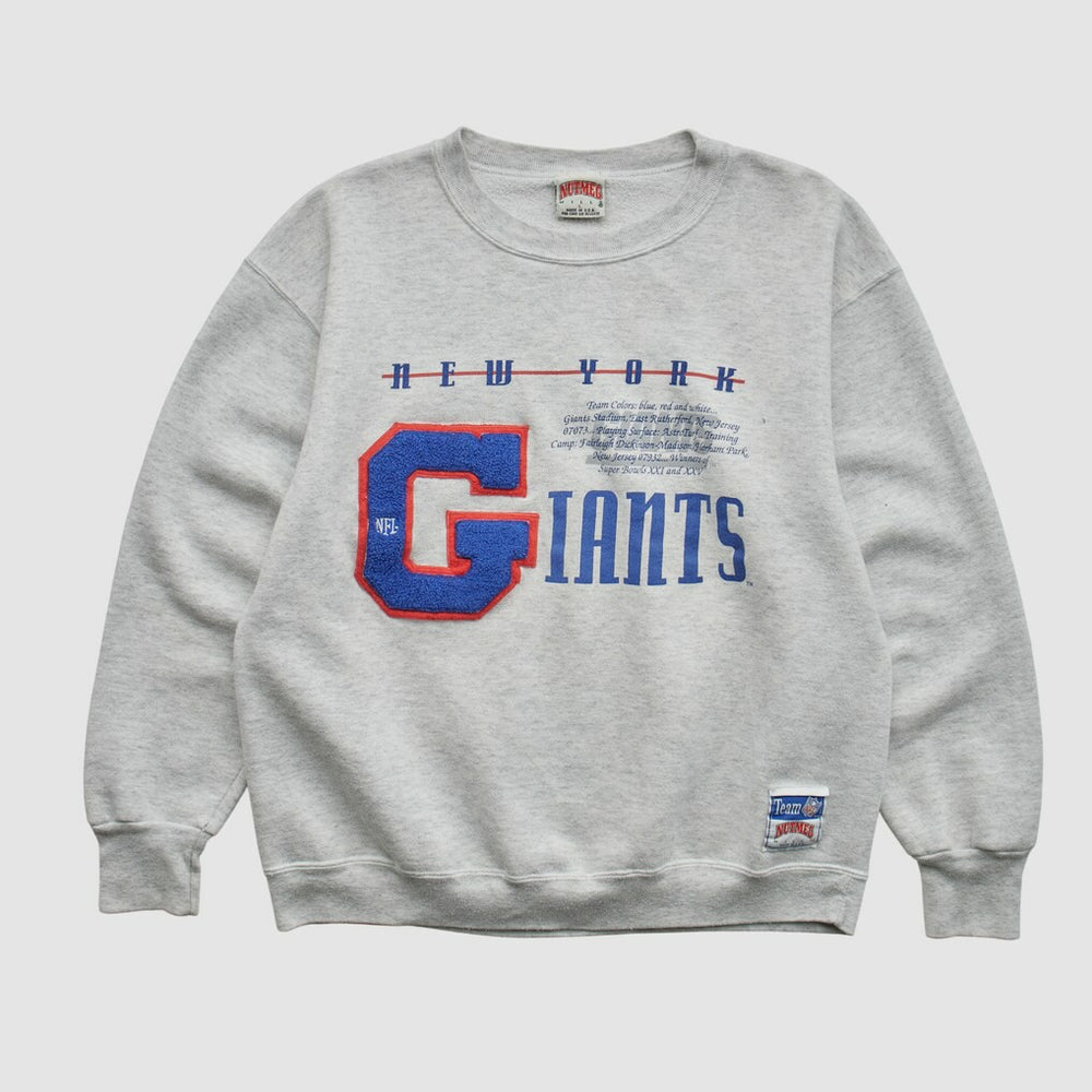New York Giants Nutmeg Mills 90s Sweatshirt - Heather Gray Vintage - Fanatics