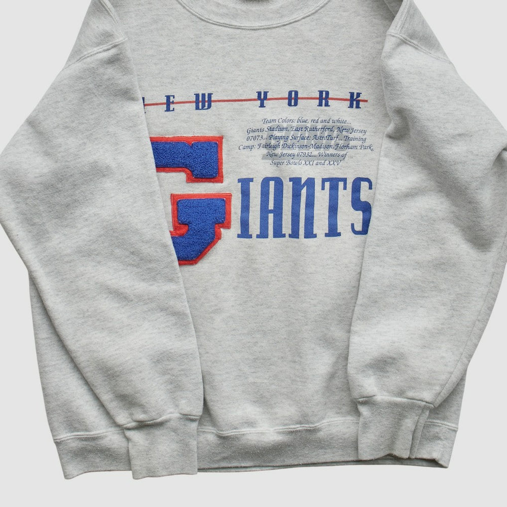 New York Giants Nutmeg Mills 90s Sweatshirt - Heather Gray Vintage - Fanatics