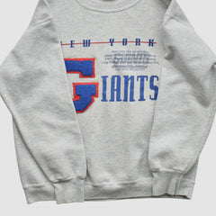 New York Giants Nutmeg Mills 90s Sweatshirt - Heather Gray Vintage - Fanatics