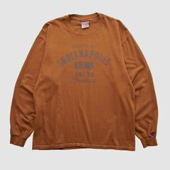 Indianapolis Colts Champion 2000s Long Sleeve T-shirt - Clay Vintage - Fanatics