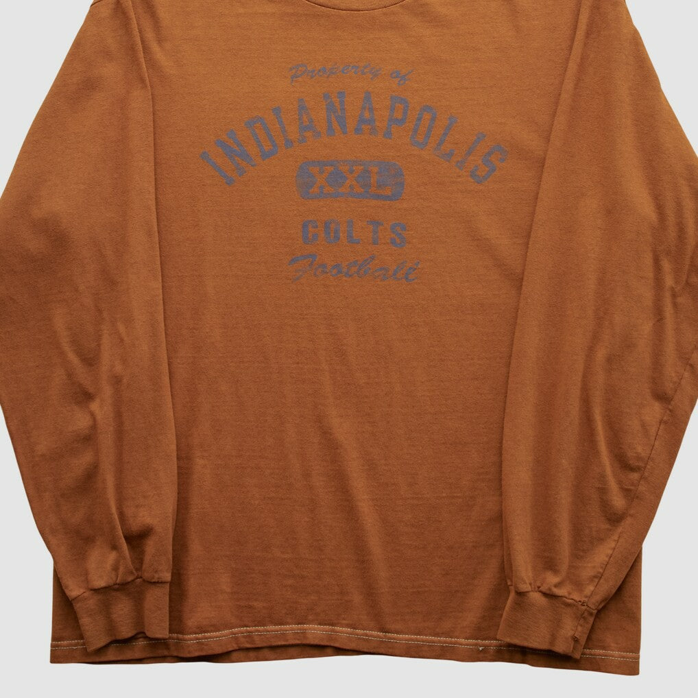 Indianapolis Colts Champion 2000s Long Sleeve T-shirt - Clay Vintage - Fanatics