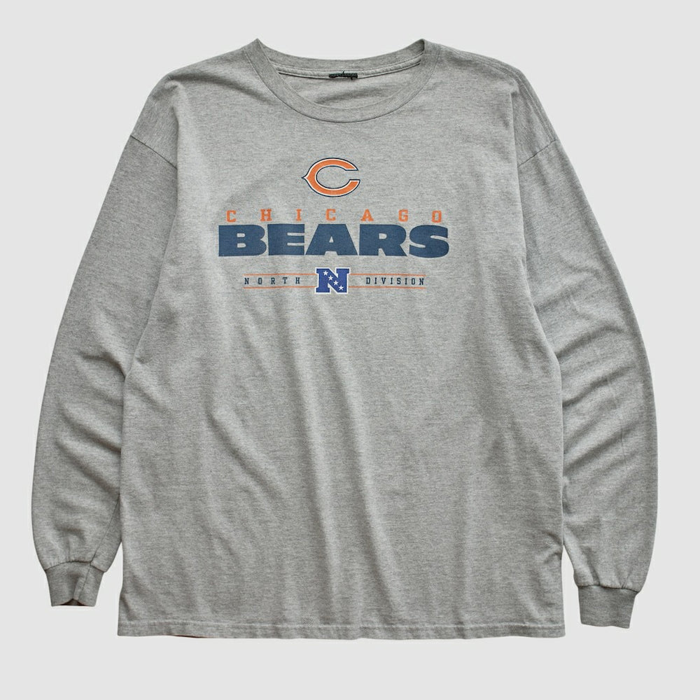Chicago Bears 2010s Long Sleeve T-shirt - Heather Gray Vintage - Fanatics
