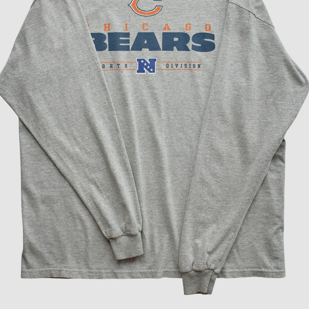 Chicago Bears 2010s Long Sleeve T-shirt - Heather Gray Vintage - Fanatics