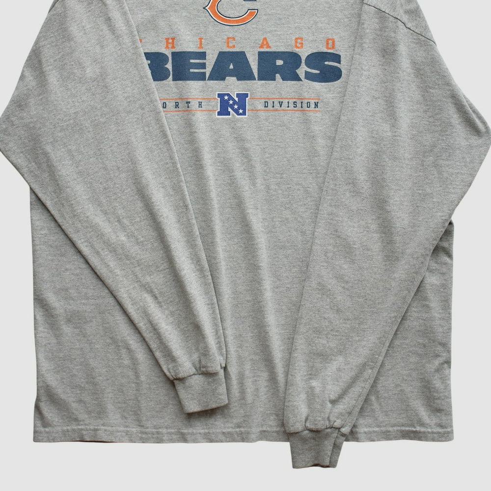 Chicago Bears 2010s Long Sleeve T-shirt - Heather Gray Vintage - Fanatics