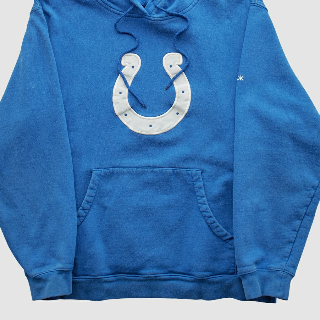 Indianapolis Colts Reebok 2000s Hooded Pullover Sweatshirt - Blue Vintage - Fanatics