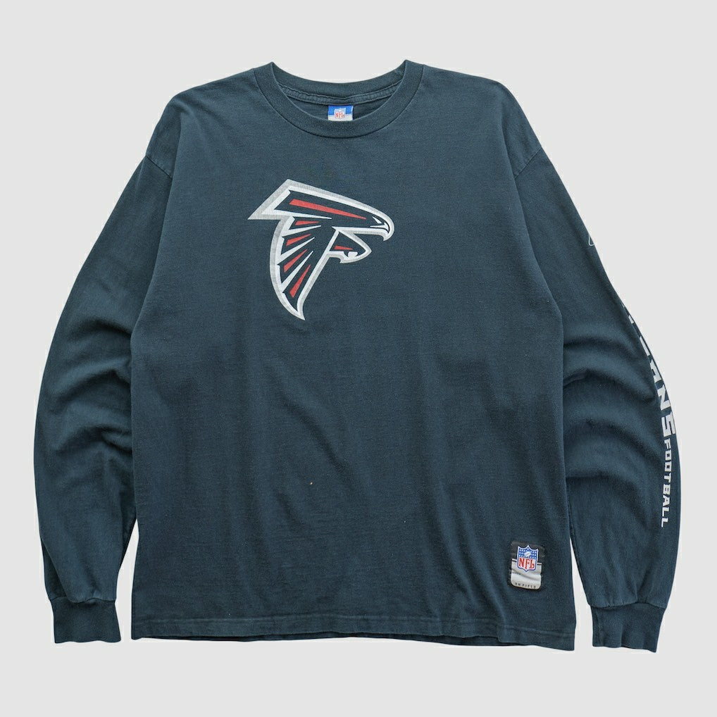 Atlanta Falcons Reebok 2000s Long Sleeve T-shirt - Black Vintage - Fanatics