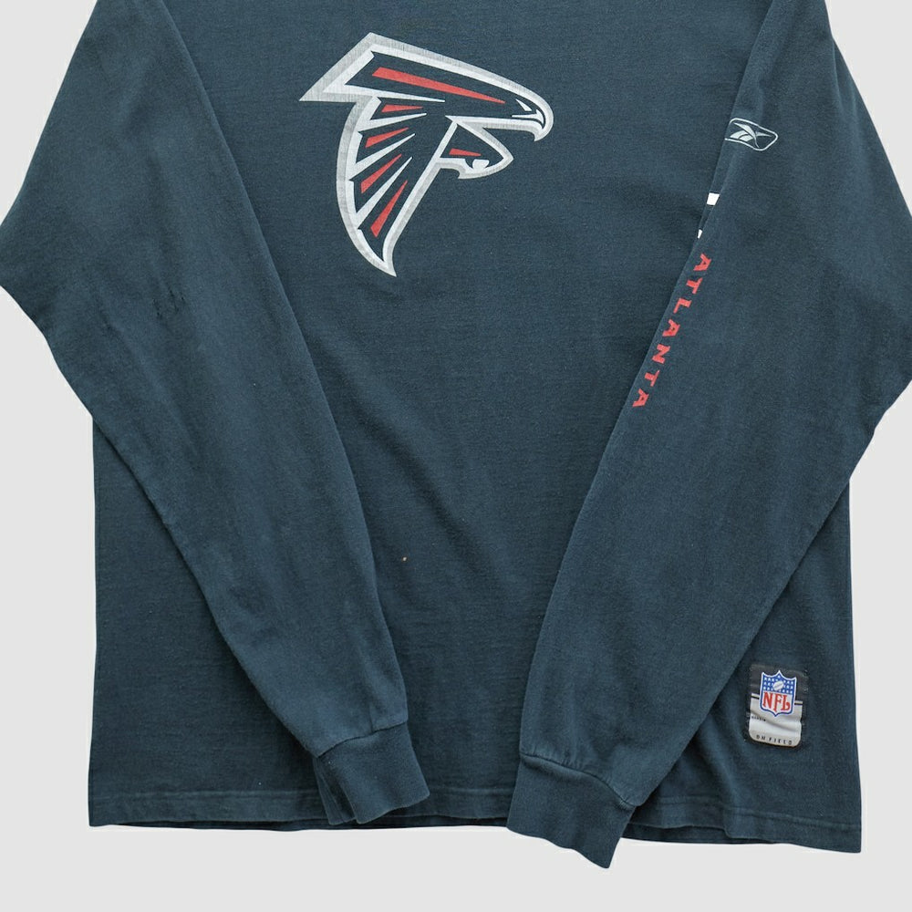 Atlanta Falcons Reebok 2000s Long Sleeve T-shirt - Black Vintage - Fanatics