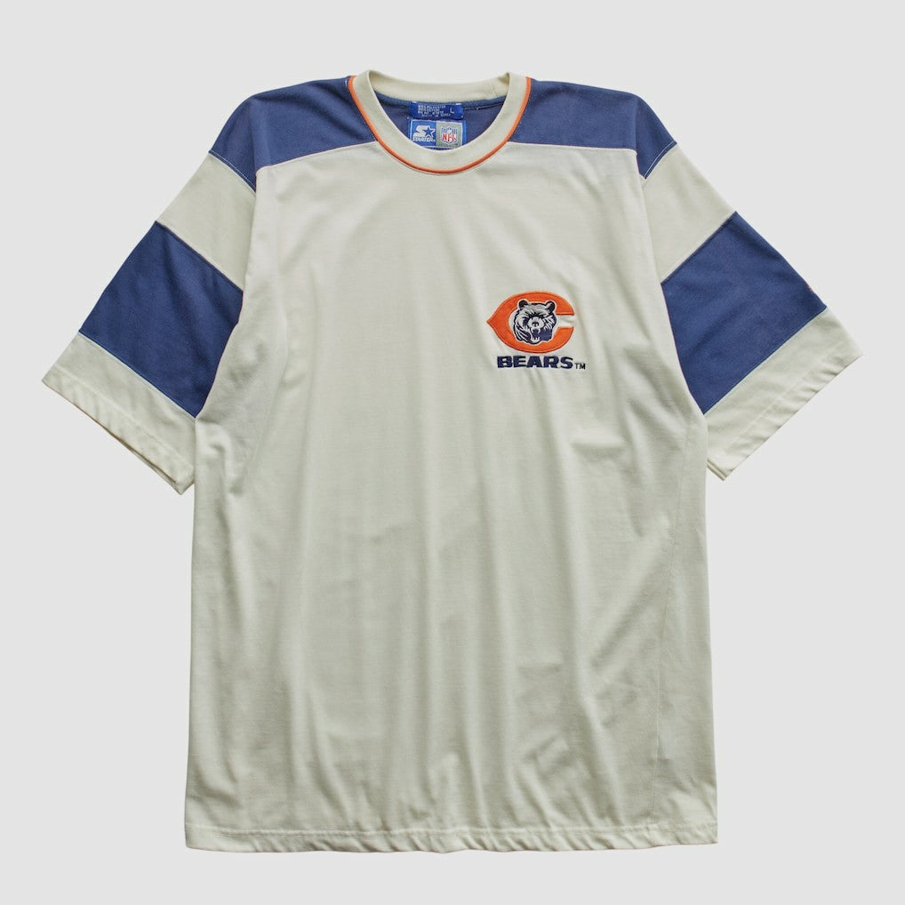 Chicago Bears Starter 90s T-shirt - White Vintage - Fanatics