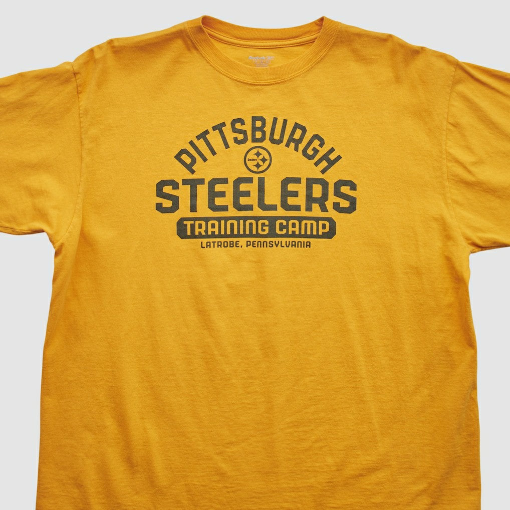Pittsburgh Steelers Reebok 2000s T-shirt - Yellow Vintage - Fanatics