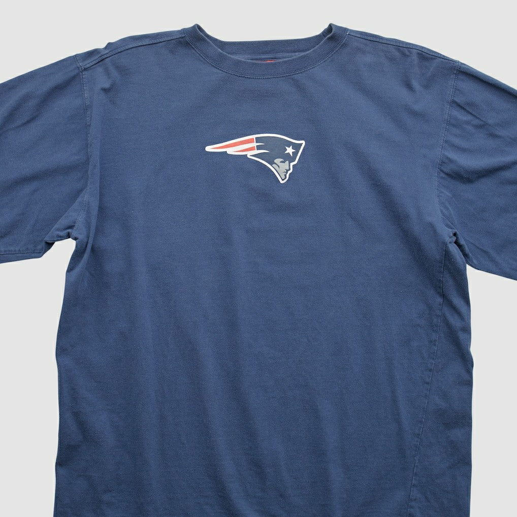 New England Patriots NFL 2000s Long Sleeve T-shirt - Navy Vintage - Fanatics