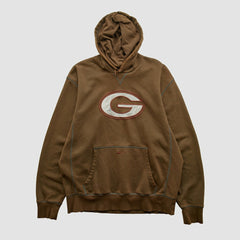 Green Bay Packers 2000s Hooded Pullover Sweatshirt - Brown Vintage - Fanatics