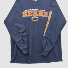 Chicago Bears NFL 2010s Long Sleeve T-shirt - Navy Vintage - Fanatics