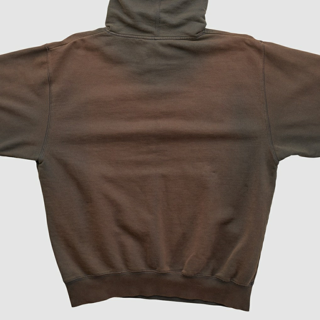 Denver Broncos Majestic 2000s Hooded Pullover Sweatshirt - Brown Vintage - Fanatics