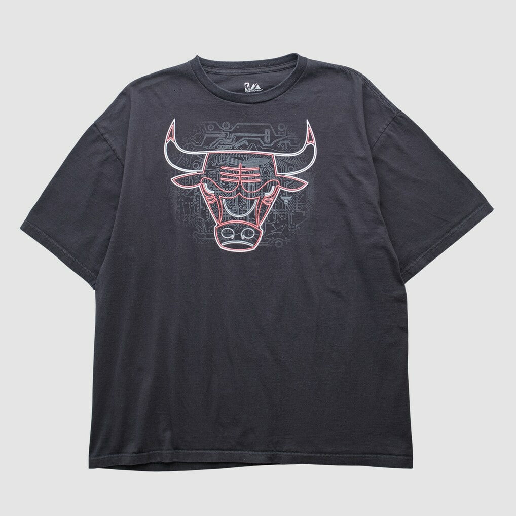 Vintage Chicago Bulls Majestic 2000s T-shirt Black