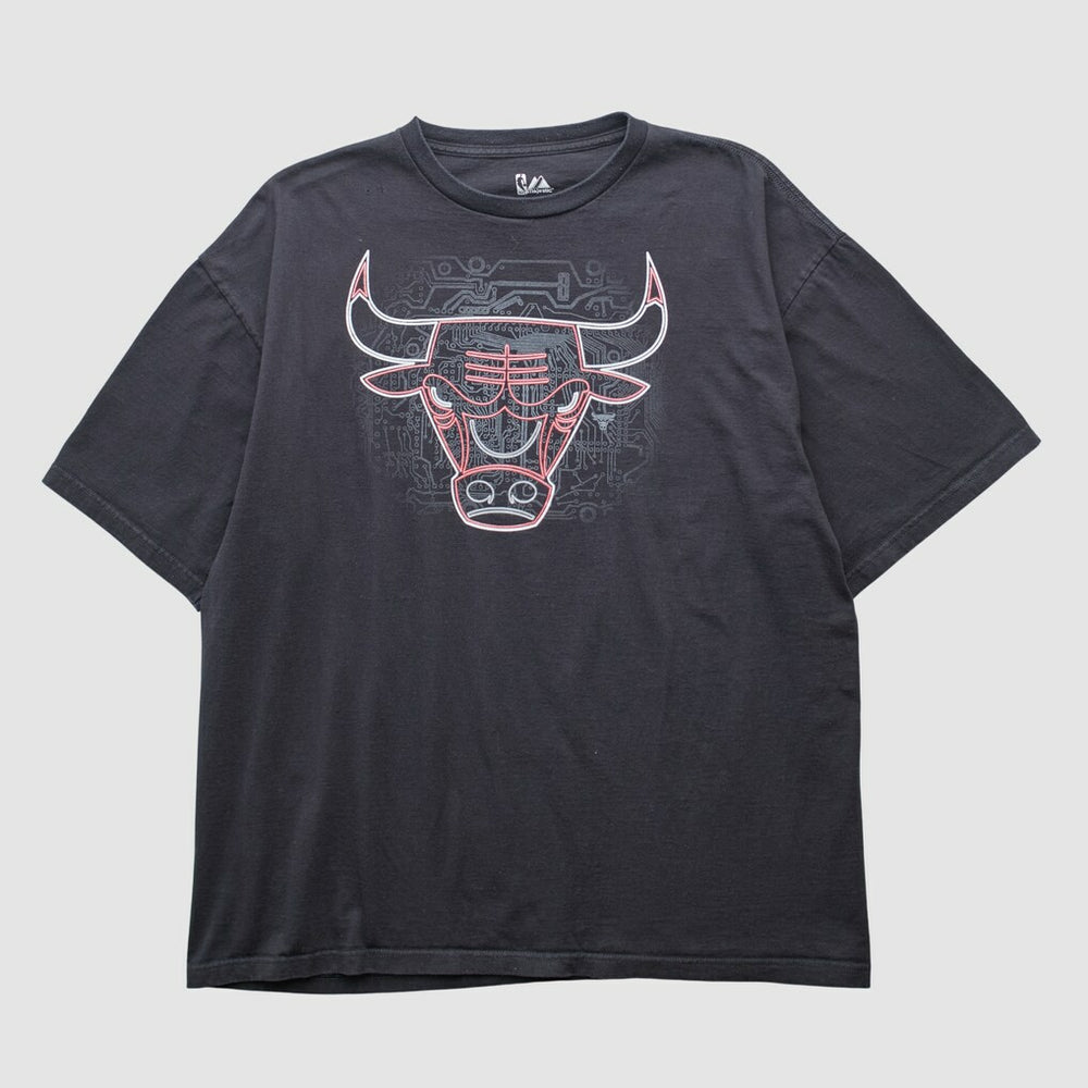 Vintage Chicago Bulls Majestic 2000s T-shirt Black
