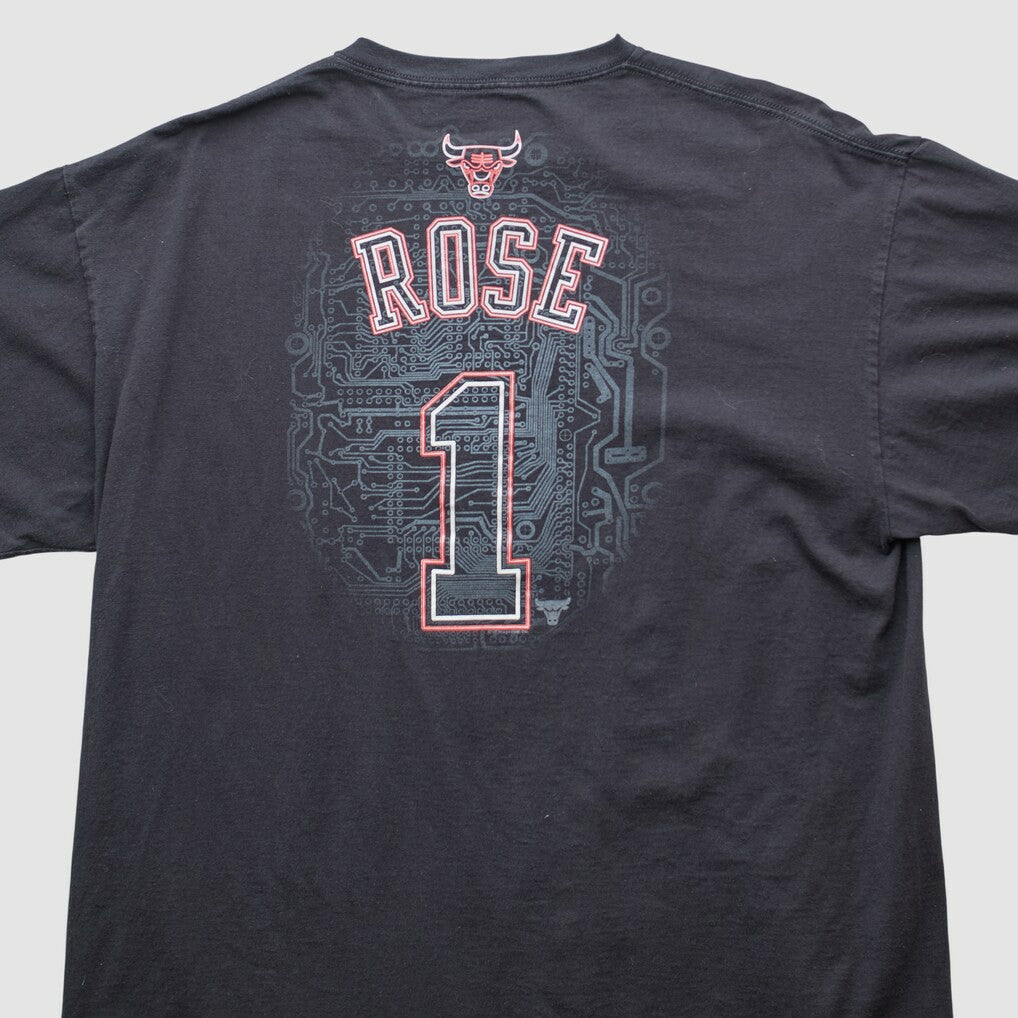 Vintage Chicago Bulls Majestic 2000s T-shirt Black