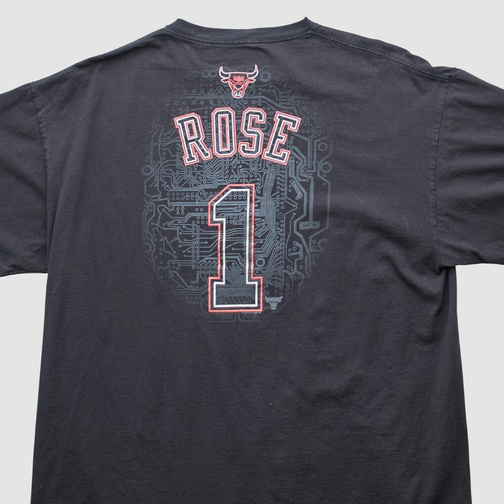 Vintage Chicago Bulls Majestic 2000s T-shirt Black