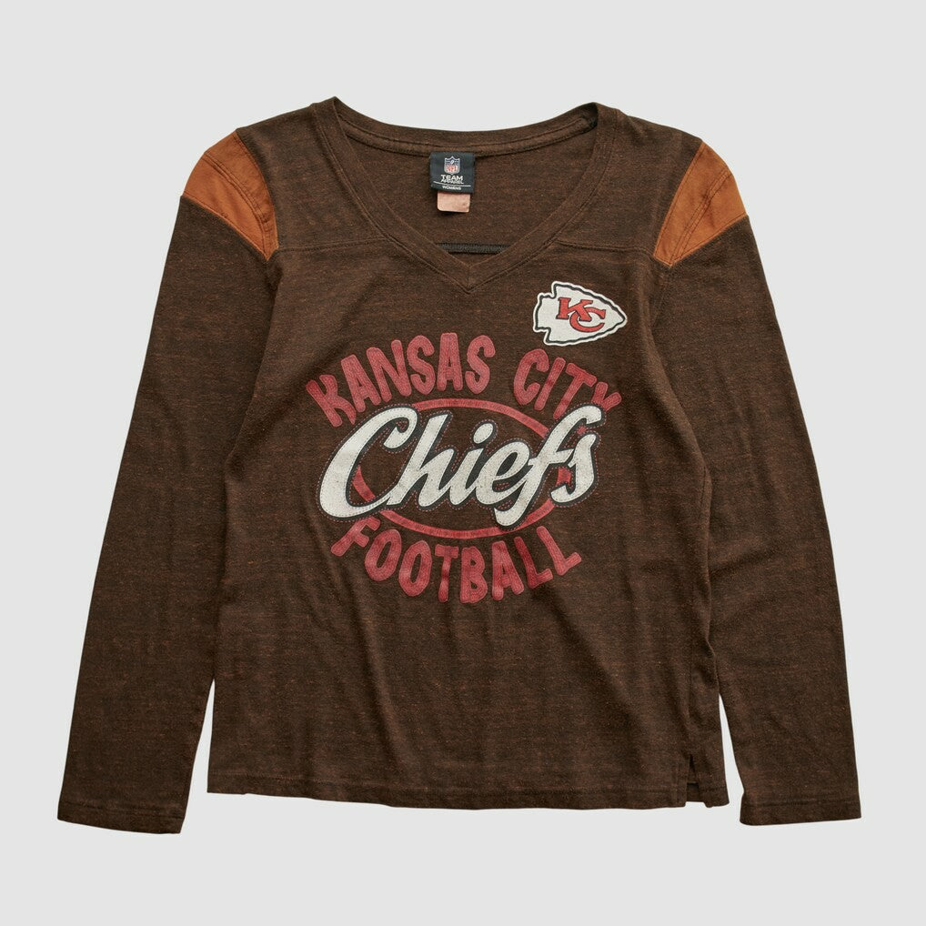 Kansas City Chiefs NFL 2010s Long Sleeve T-shirt - Brown Vintage - Fanatics