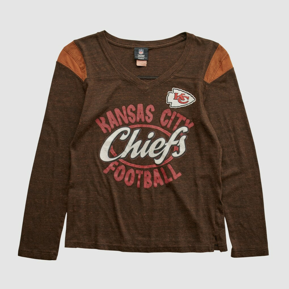 Kansas City Chiefs NFL 2010s Long Sleeve T-shirt - Brown Vintage - Fanatics