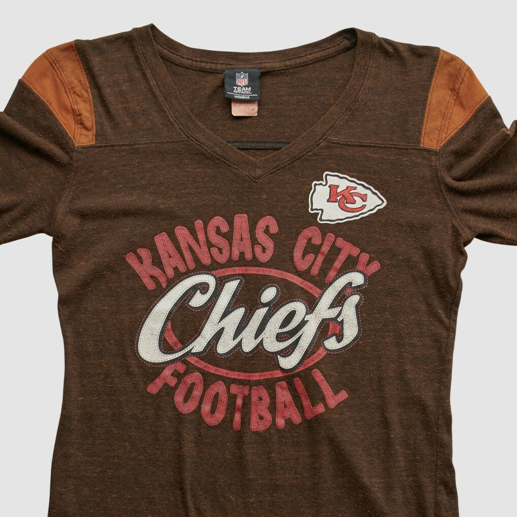 Kansas City Chiefs NFL 2010s Long Sleeve T-shirt - Brown Vintage - Fanatics