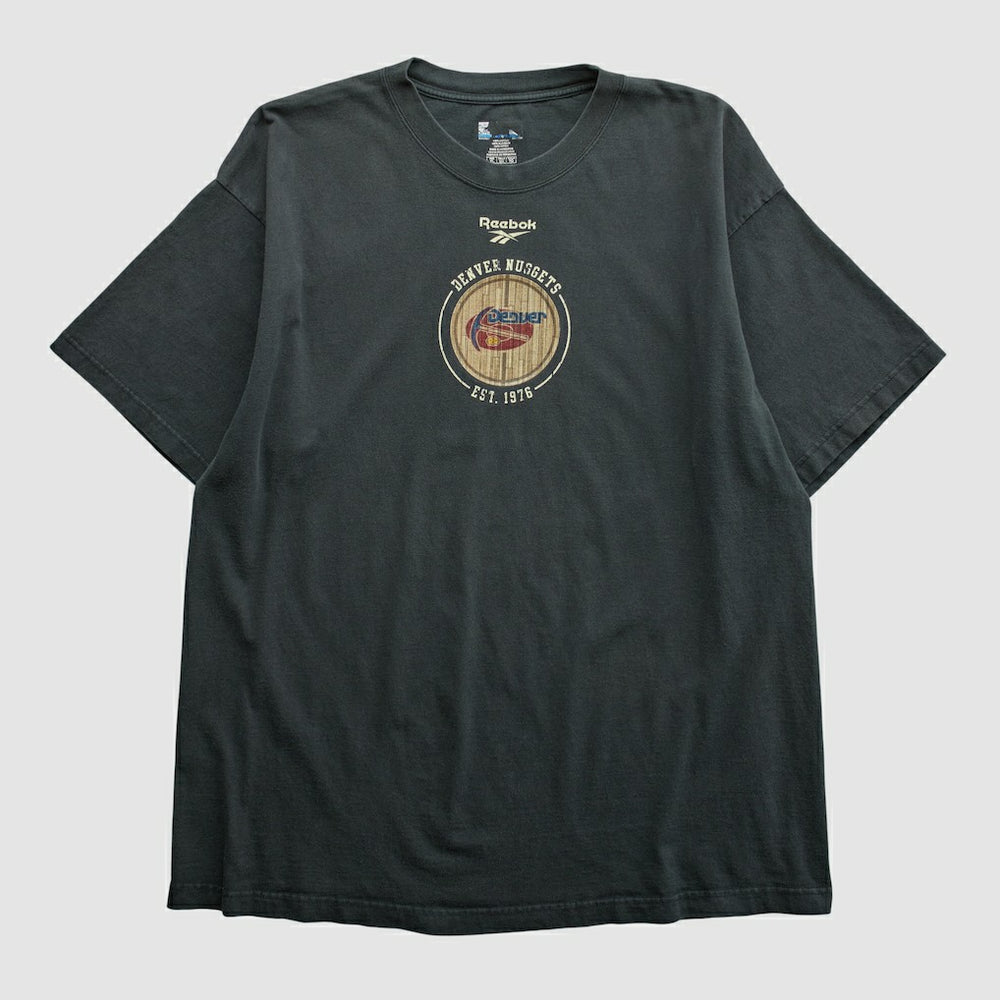 Vintage Denver Nuggets Reebok 2000s T-shirt Black