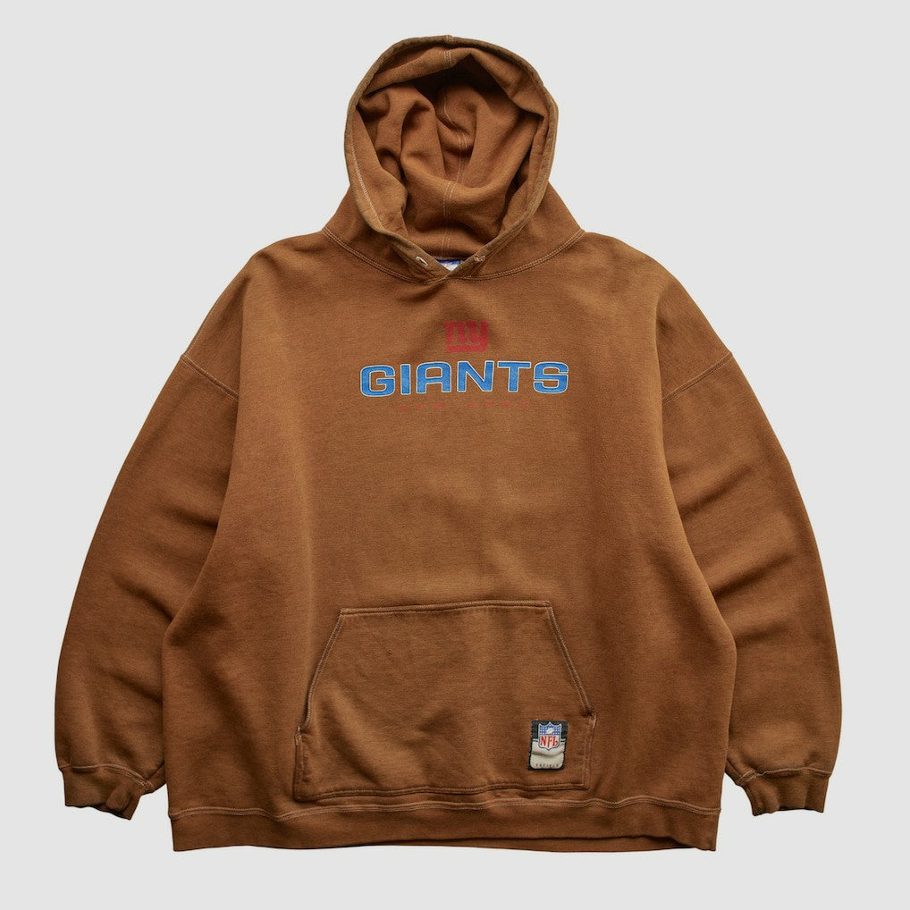 New York Giants Reebok 2000s Hooded Pullover Sweatshirt - Clay Vintage - Fanatics