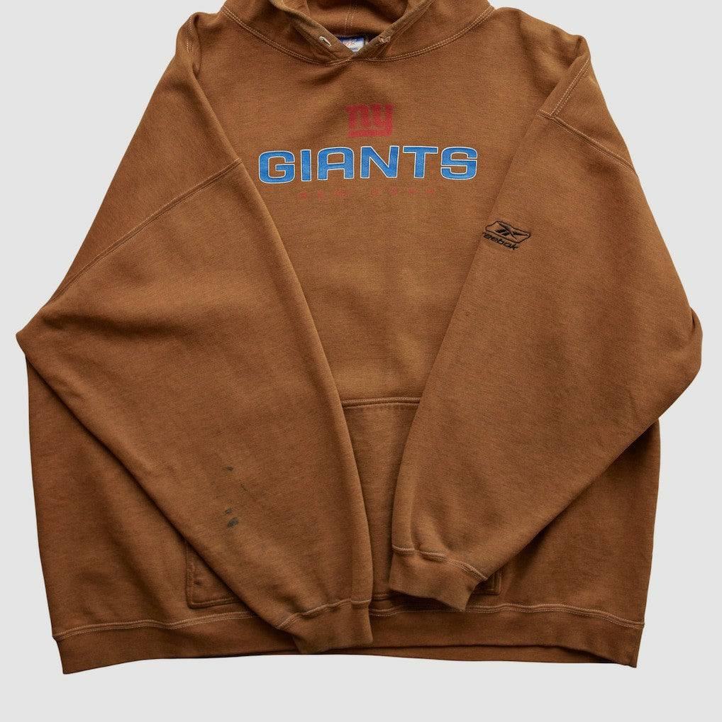 New York Giants Reebok 2000s Hooded Pullover Sweatshirt - Clay Vintage - Fanatics