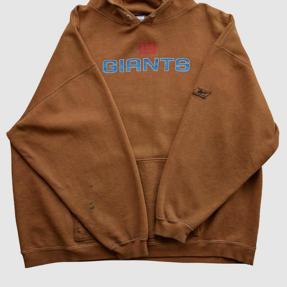 New York Giants Reebok 2000s Hooded Pullover Sweatshirt - Clay Vintage - Fanatics