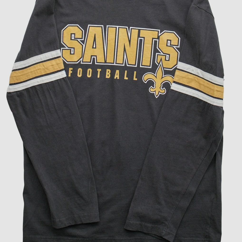 New Orleans Saints NFL 2010s Long Sleeve T-shirt - Black Vintage - Fanatics