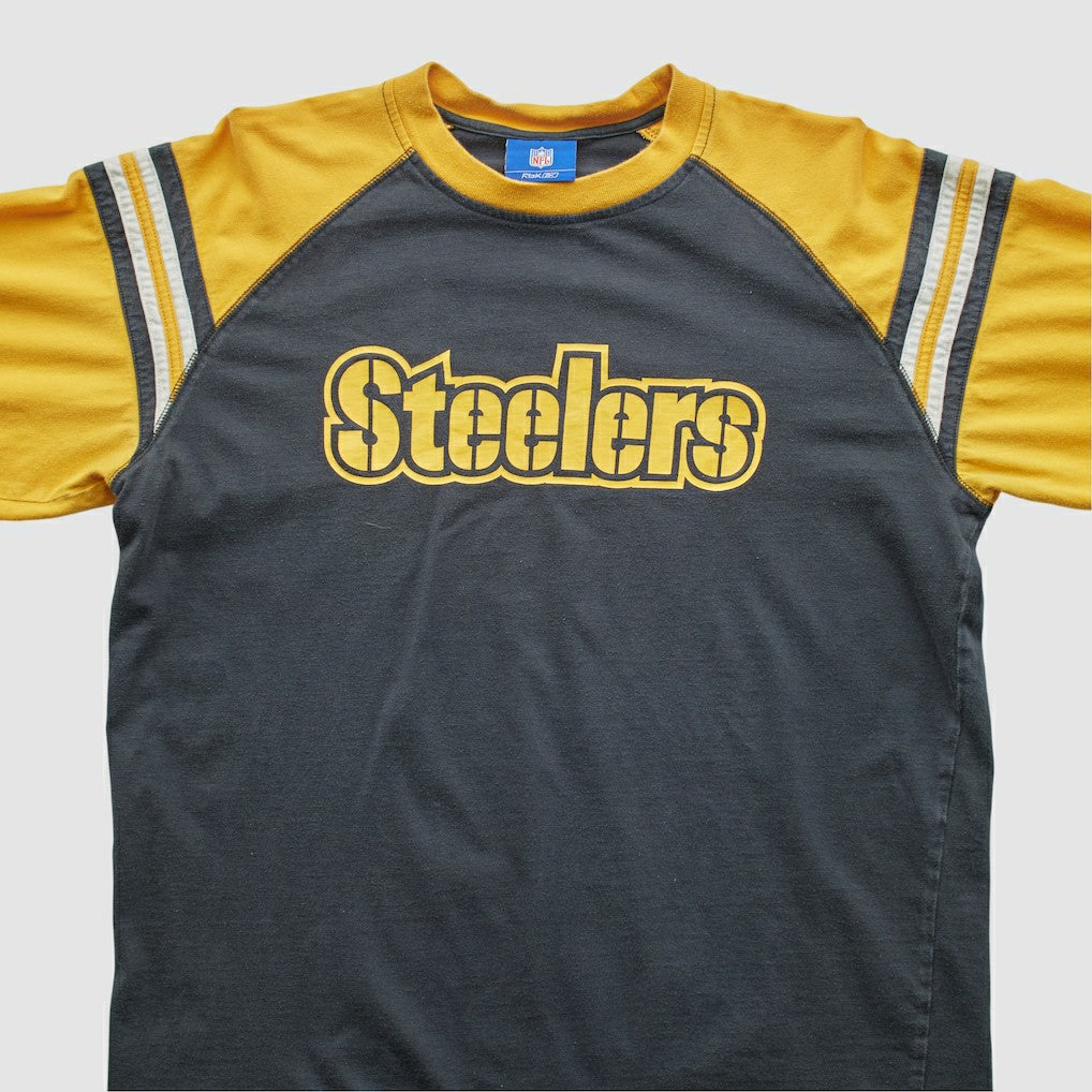 Pittsburgh Steelers Reebok 2000s Long Sleeve T-shirt - Black Vintage - Fanatics