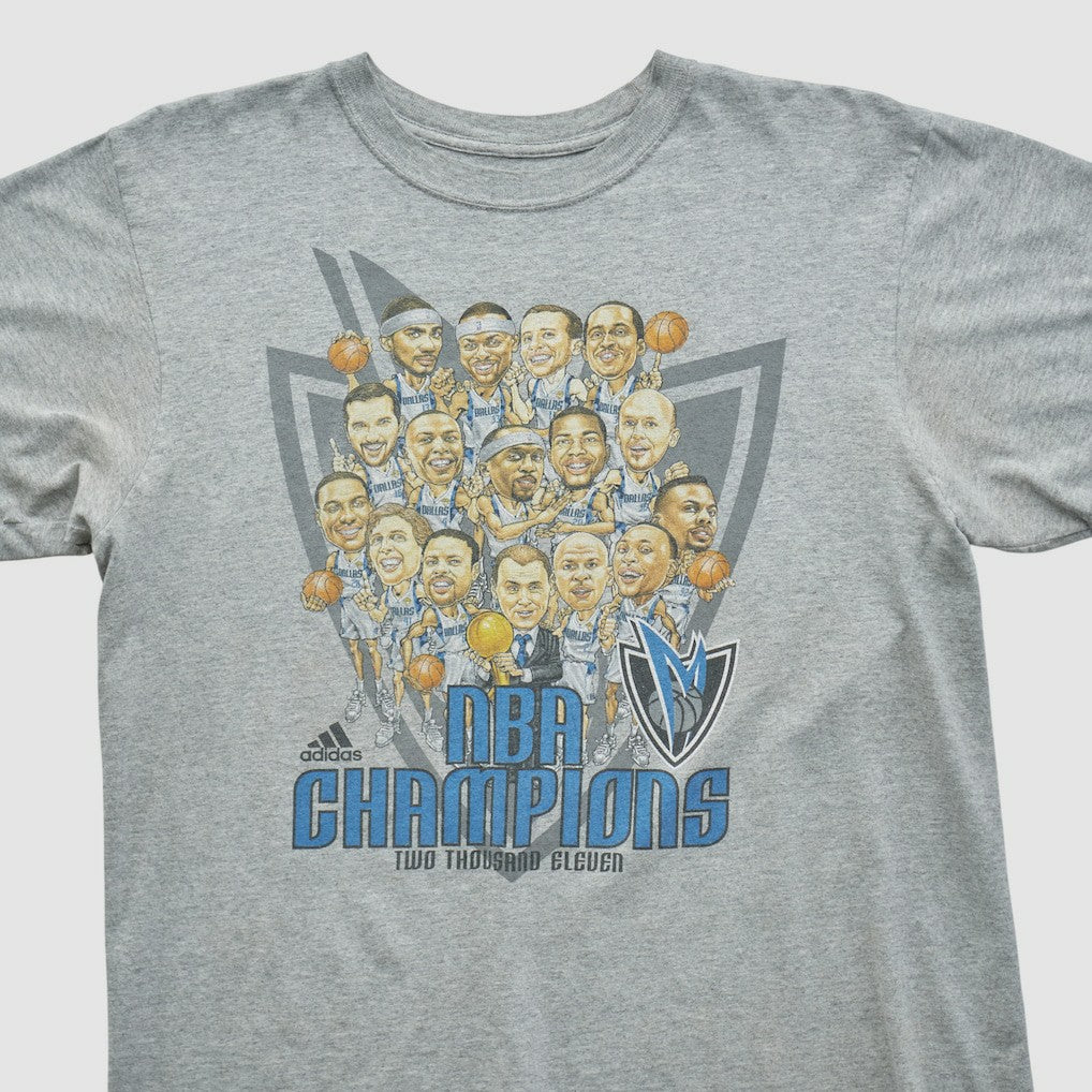 Adidas Dallas Mavericks 2011 T-shirt Heather Gray Vintage