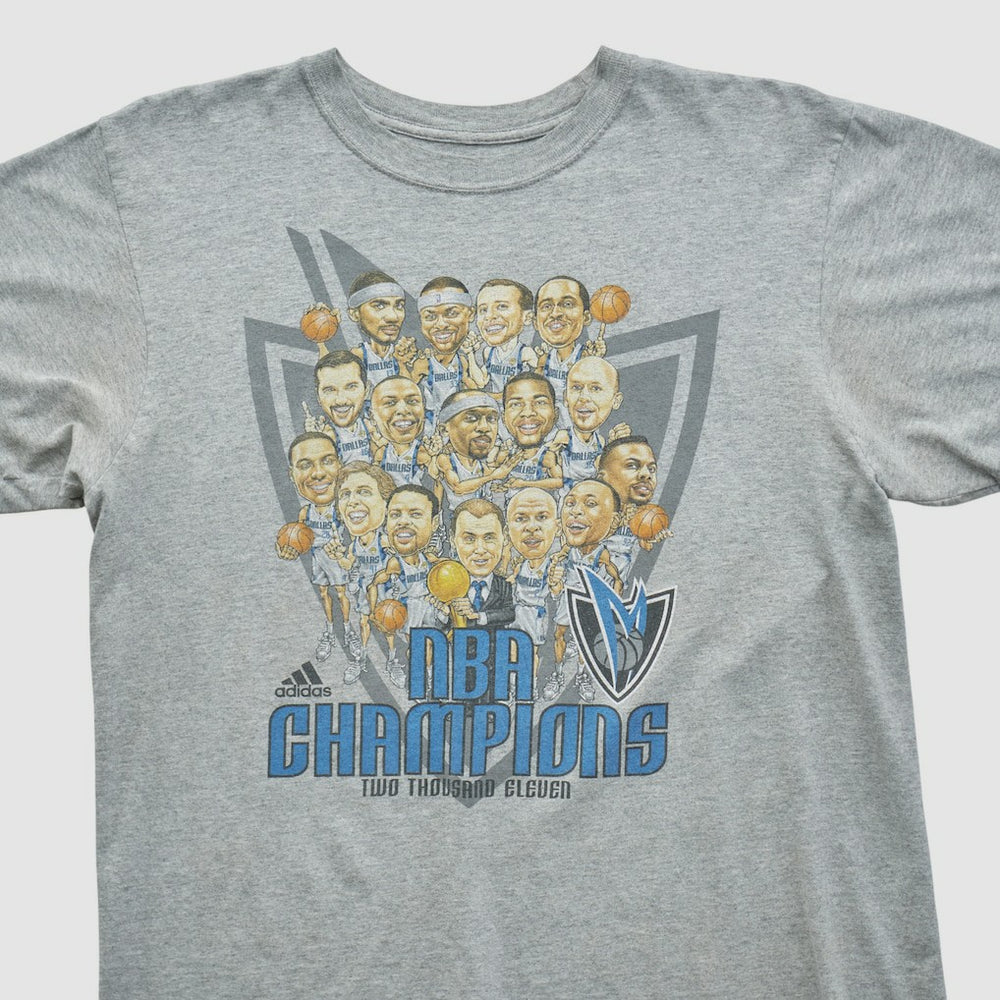 Adidas Dallas Mavericks 2011 T-shirt Heather Gray Vintage