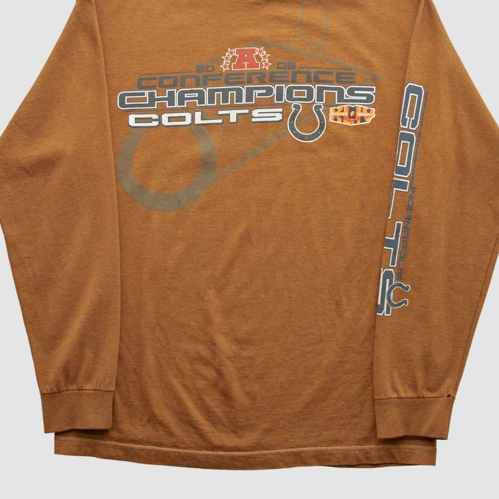 Indianapolis Colts Alstyle 2009 Long Sleeve T-shirt - Clay Vintage - Fanatics