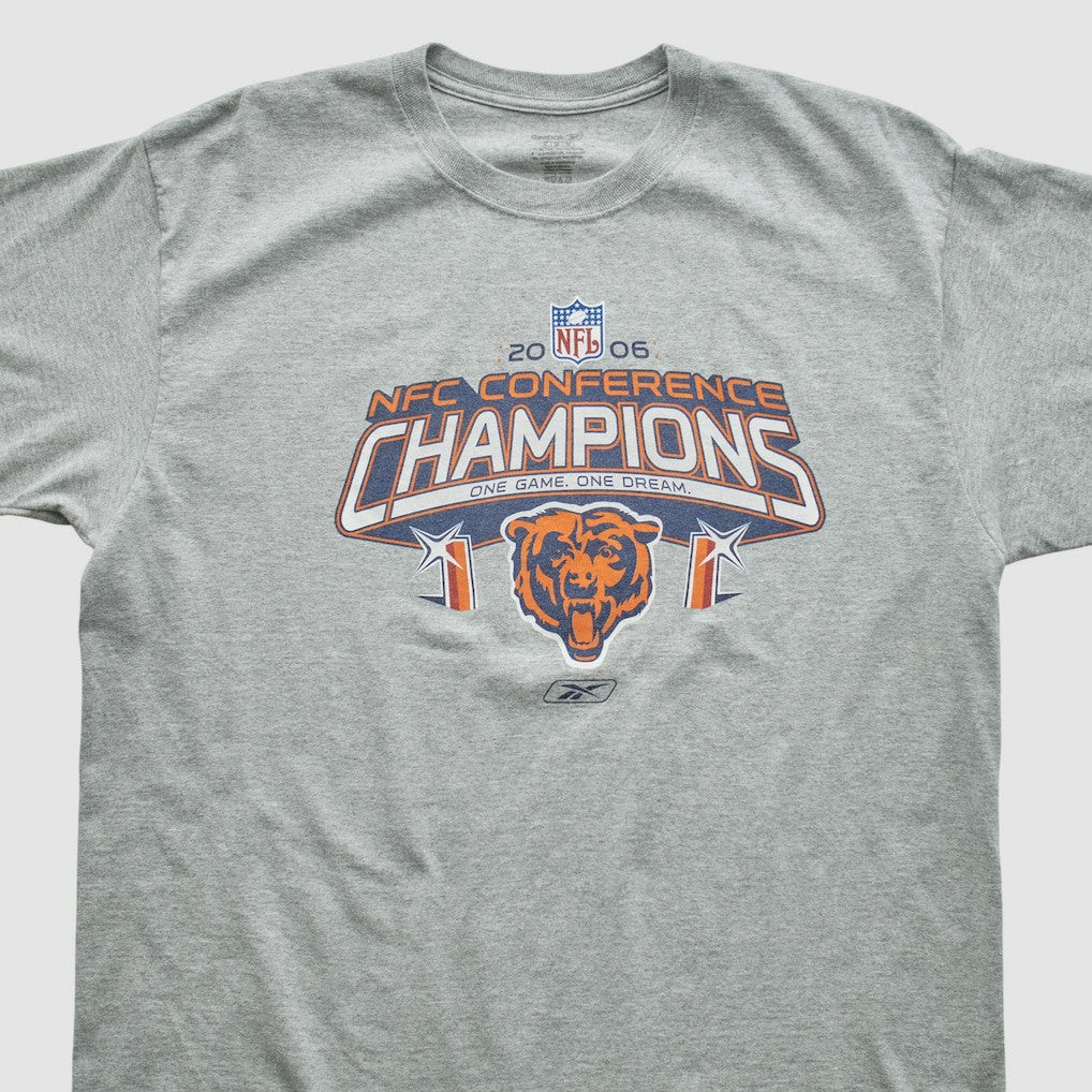 Chicago Bears Reebok 2006 T-shirt - Heather Gray Vintage - Fanatics