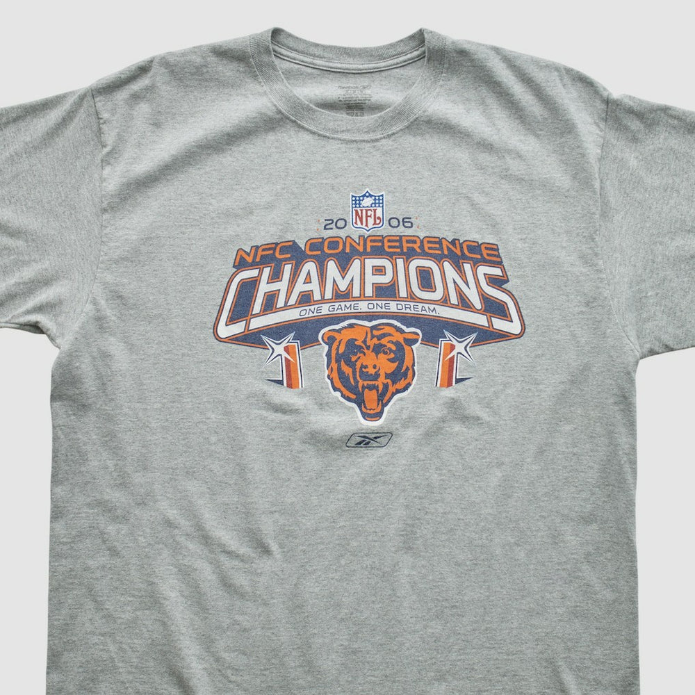 Chicago Bears Reebok 2006 T-shirt - Heather Gray Vintage - Fanatics