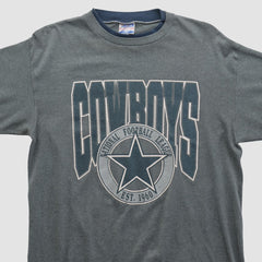 Dallas Cowboys Trench 90s T-shirt - Gray Vintage - Fanatics