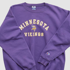 Minnesota Vikings Champion 90s Pullover Sweatshirt - Purple Vintage - Fanatics