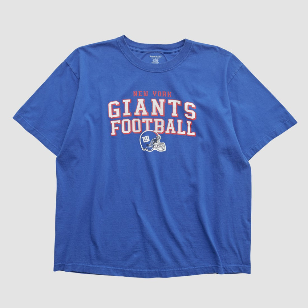 New York Giants Reebok 2010s T-shirt - Blue Vintage - Fanatics