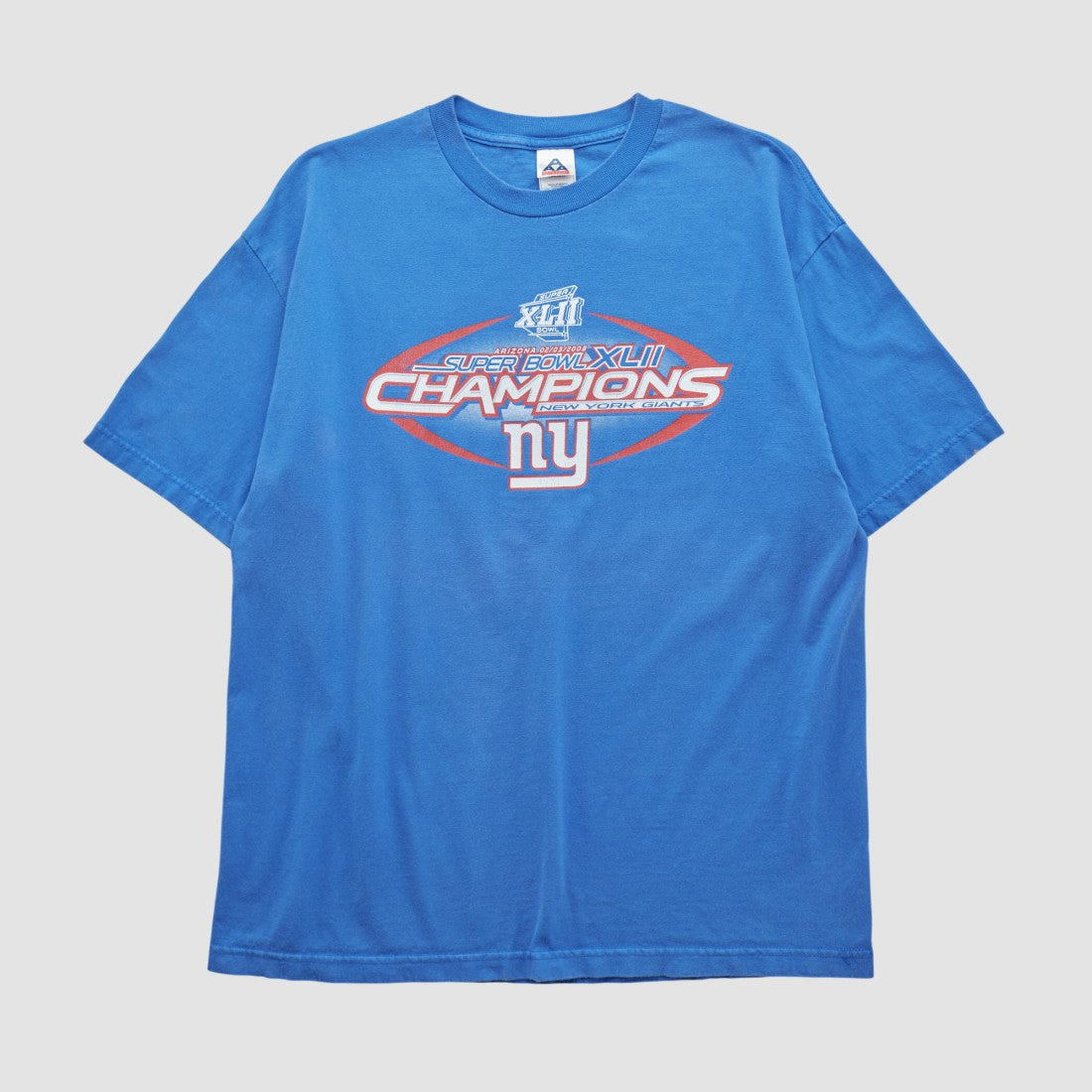 New York Giants Alstyle 2008 T-shirt - Blue Vintage - Fanatics