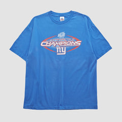 New York Giants Alstyle 2008 T-shirt - Blue Vintage - Fanatics