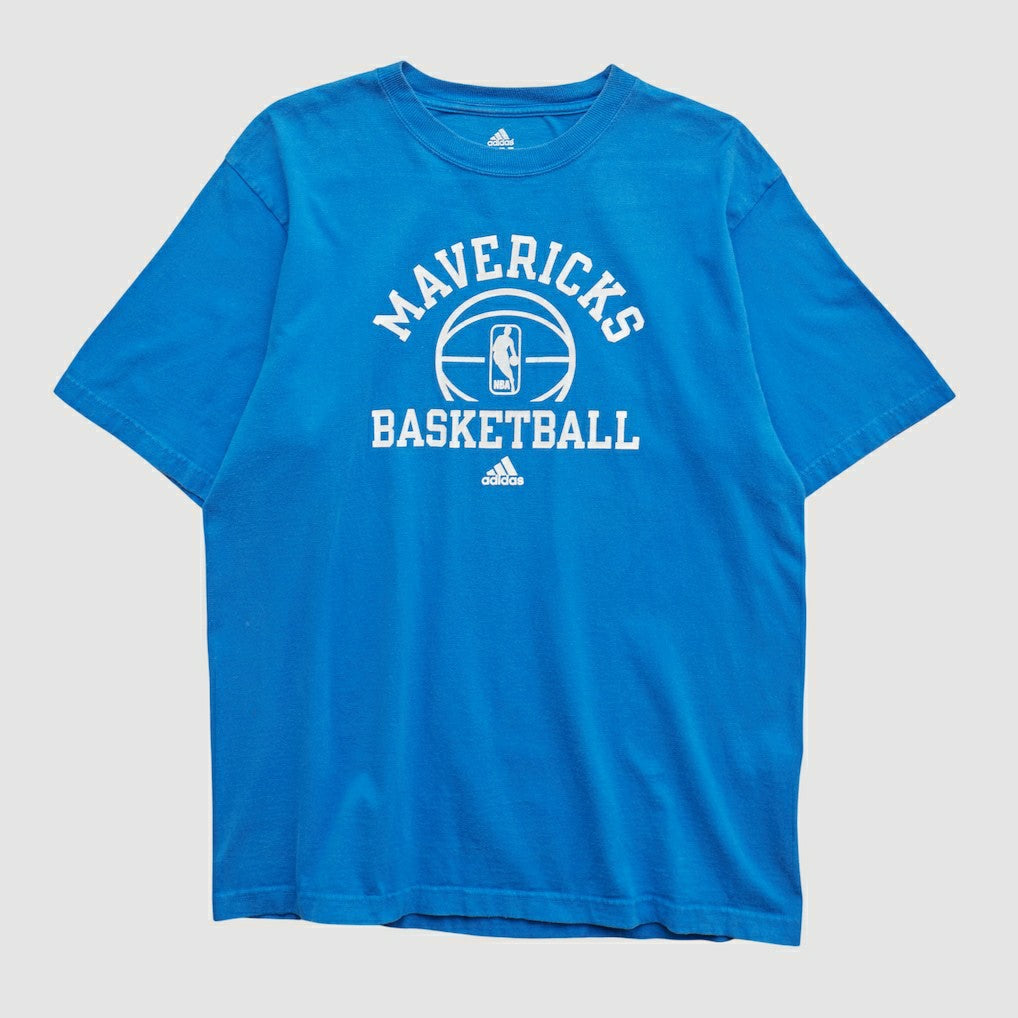 Adidas Dallas Mavericks 2010s T-shirt Blue Vintage