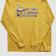 Minnesota Vikings NFL 2010s Long Sleeve T-shirt - Yellow Vintage - Fanatics