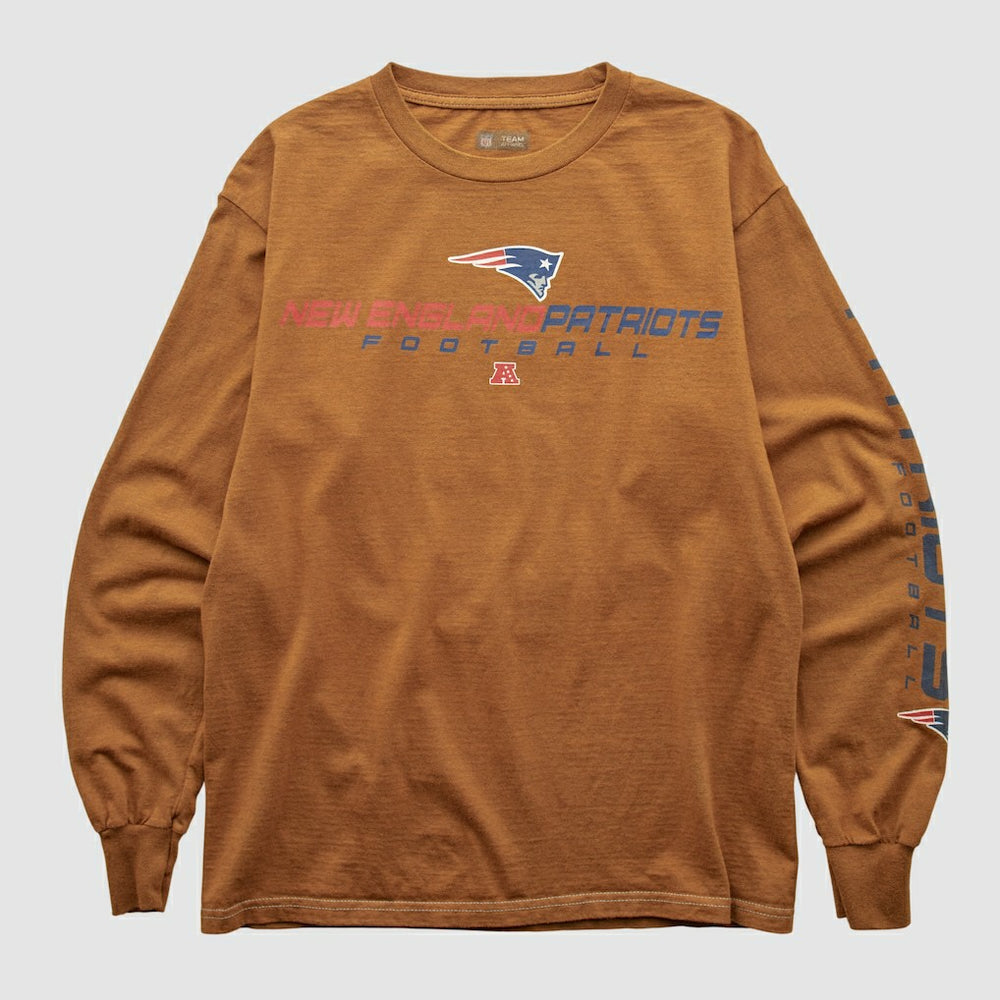 New England Patriots NFL 2000s Long Sleeve T-shirt - Clay Vintage - Fanatics