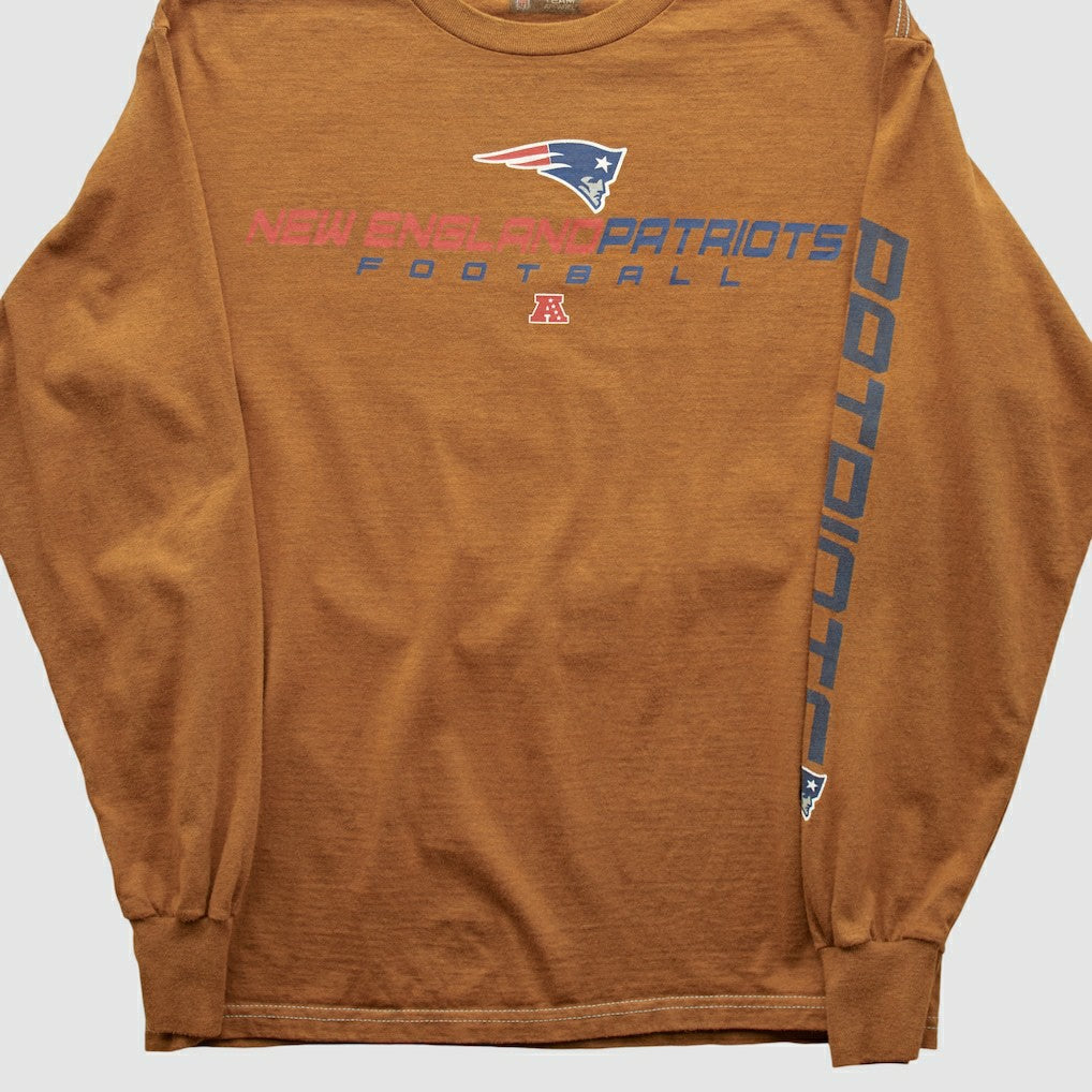 New England Patriots NFL 2000s Long Sleeve T-shirt - Clay Vintage - Fanatics