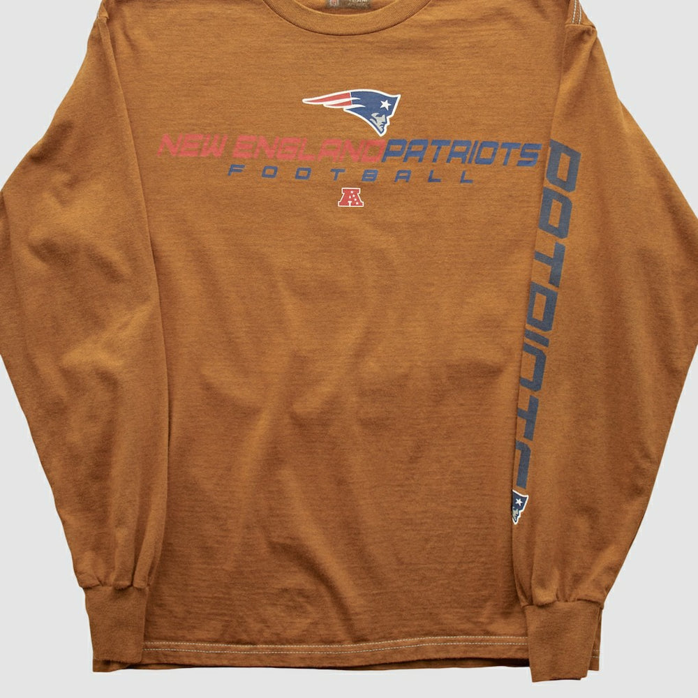 New England Patriots NFL 2000s Long Sleeve T-shirt - Clay Vintage - Fanatics